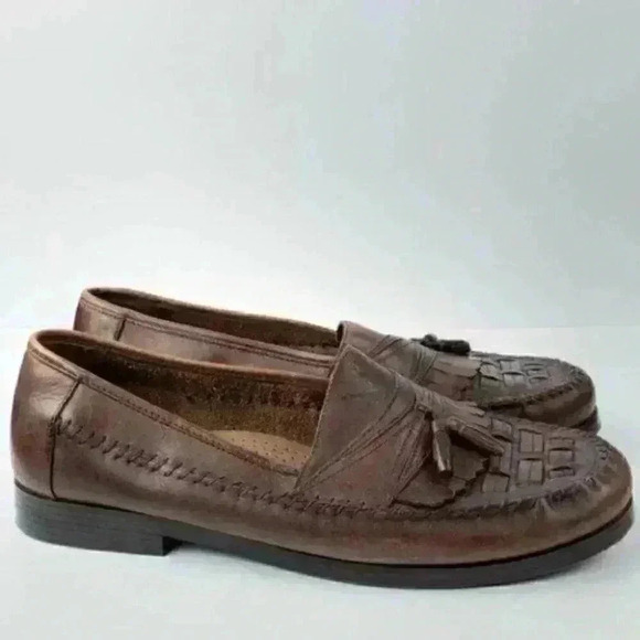 Giorgio Bertini loafers size 13 wide Bartell brown leather - Picture 9 of 9